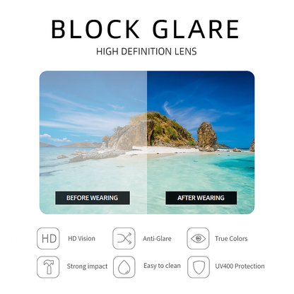 Foldable blue light blocking reading glasses