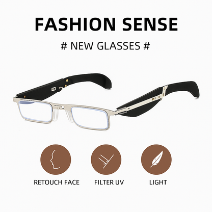 Foldable blue light blocking reading glasses