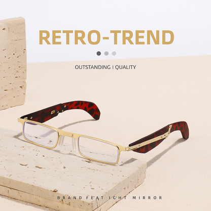 Foldable blue light blocking reading glasses