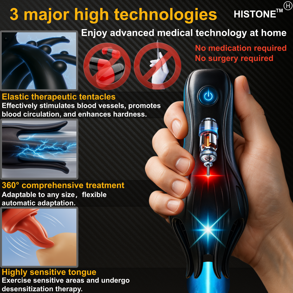 Male Excel Health - HISTONE™ Vibration Pulse Device, Home Therapy Device