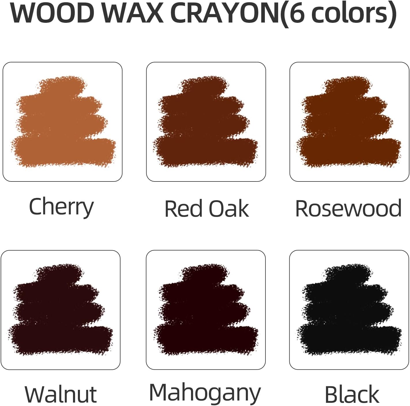 Wood Filler Sticks,12colors Wood Wax Crayons for Repairing Scratches
