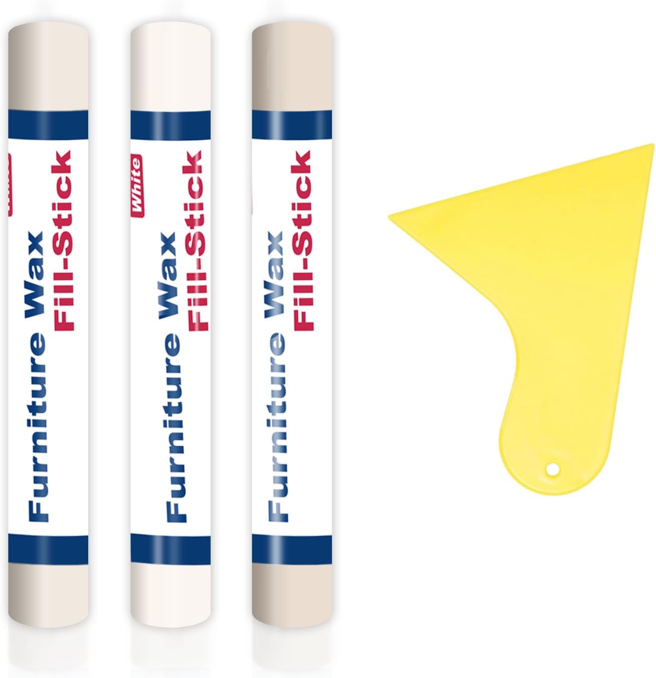 Wood Filler and Wax Fill-Sticks Kit for Furniture Repair,12 Colors Wood Repair Kit for Scratch Cover, Restore Cracks, Hole, Door, Floor, Table, Cabinet -Restore a Finish for Woods