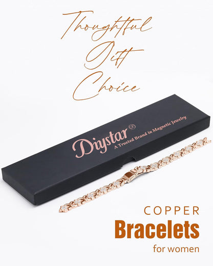 🔥Histone® Copper Bracelets for Women. Pure Copper Magnetic Bracelet with 3800 Gauss Effective Magnets
