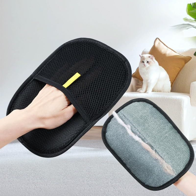 Pet hair removal gloves