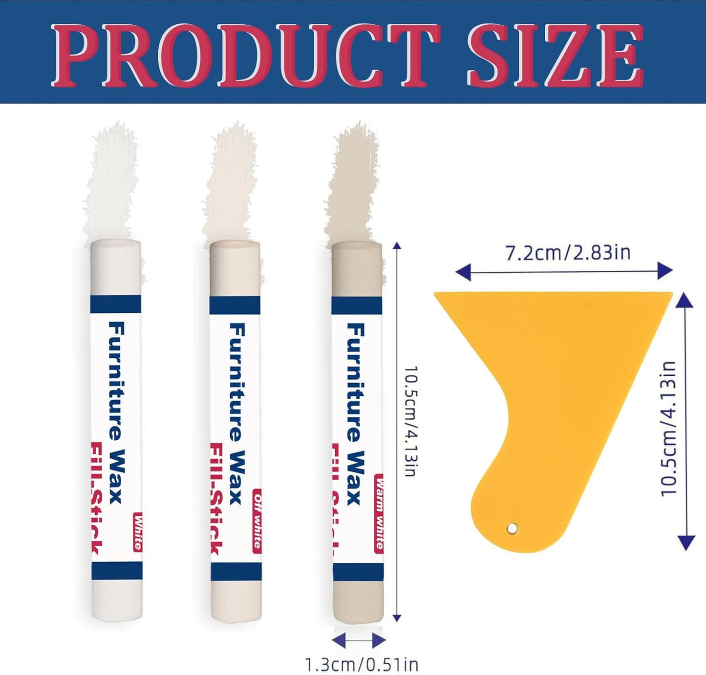 Wood Filler and Wax Fill-Sticks Kit for Furniture Repair,12 Colors Wood Repair Kit for Scratch Cover, Restore Cracks, Hole, Door, Floor, Table, Cabinet -Restore a Finish for Woods