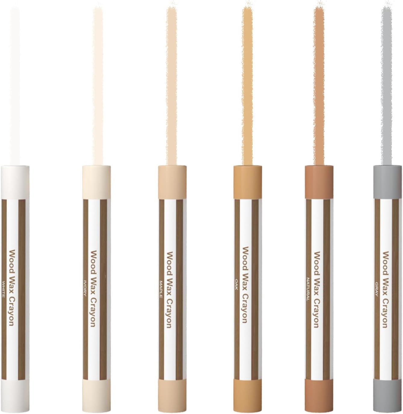 Wood Filler Sticks,12colors Wood Wax Crayons for Repairing Scratches