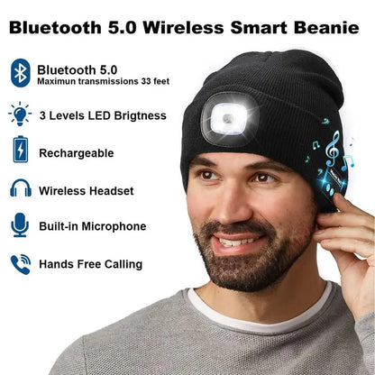 🎄Christmas Hot Sale 49% OFF-LED Bluetooth Beanie