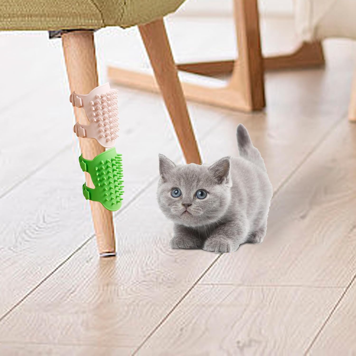 Cat face scratching post