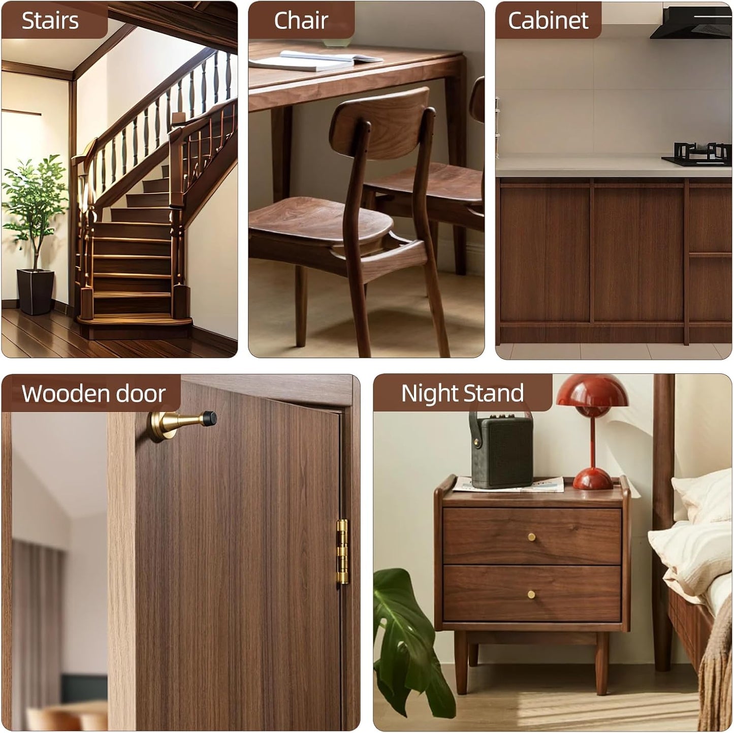 Wood Filler Sticks,12colors Wood Wax Crayons for Repairing Scratches