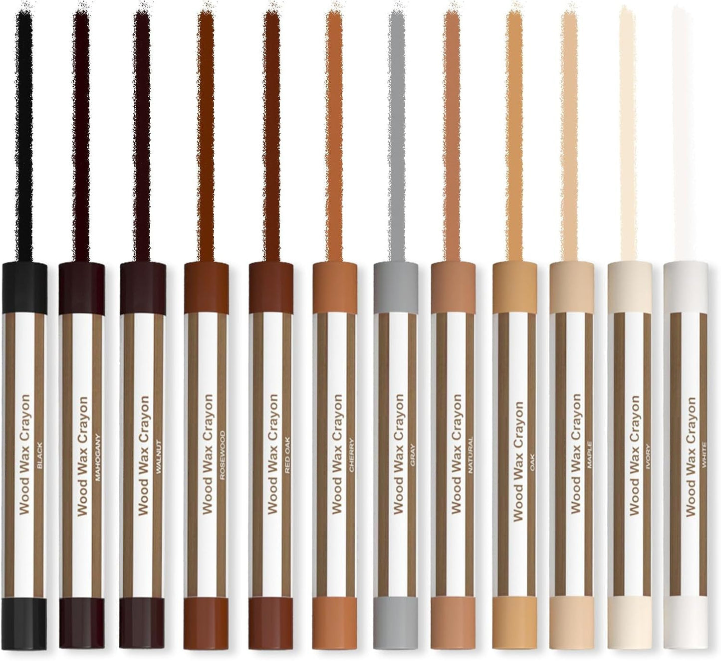 Wood Filler Sticks,12colors Wood Wax Crayons for Repairing Scratches