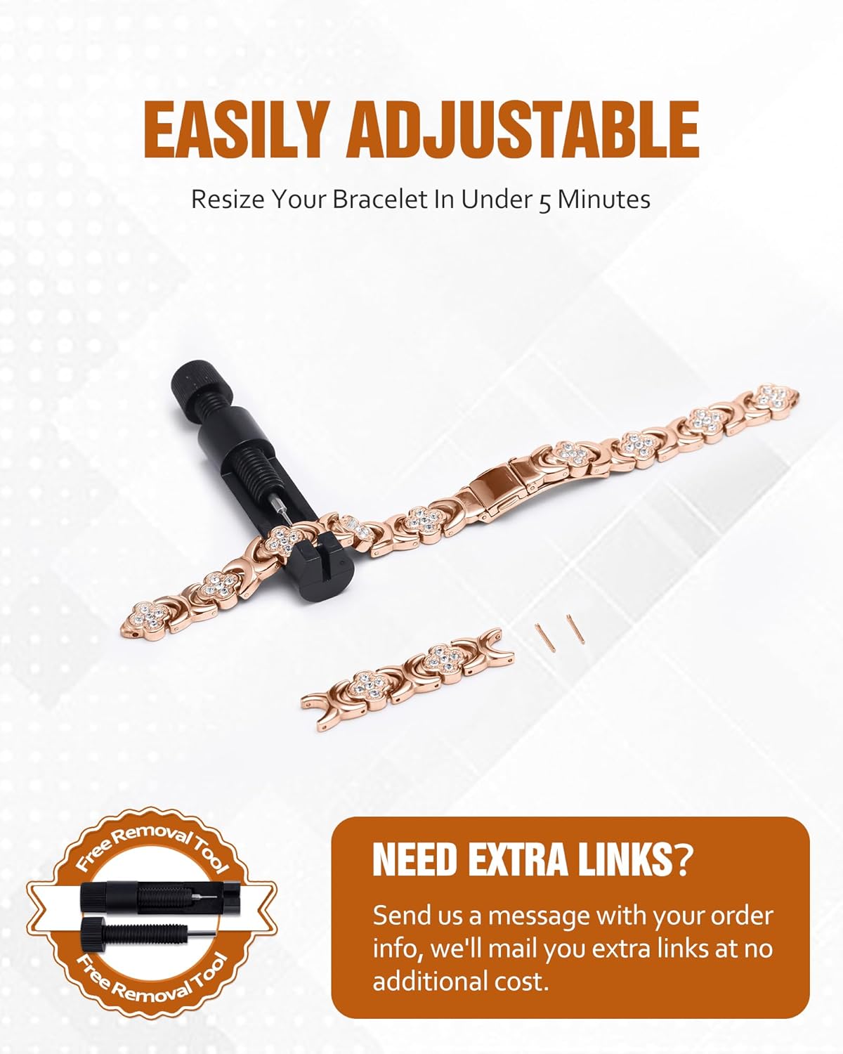 🔥Histone® Copper Bracelets for Women. Pure Copper Magnetic Bracelet with 3800 Gauss Effective Magnets