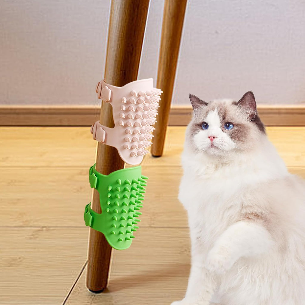 Cat face scratching post