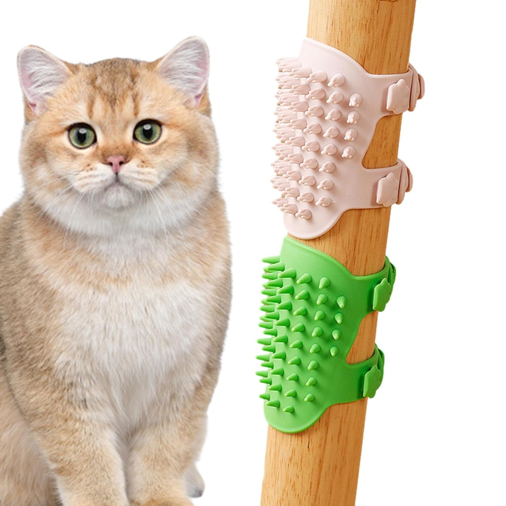 Cat face scratching post