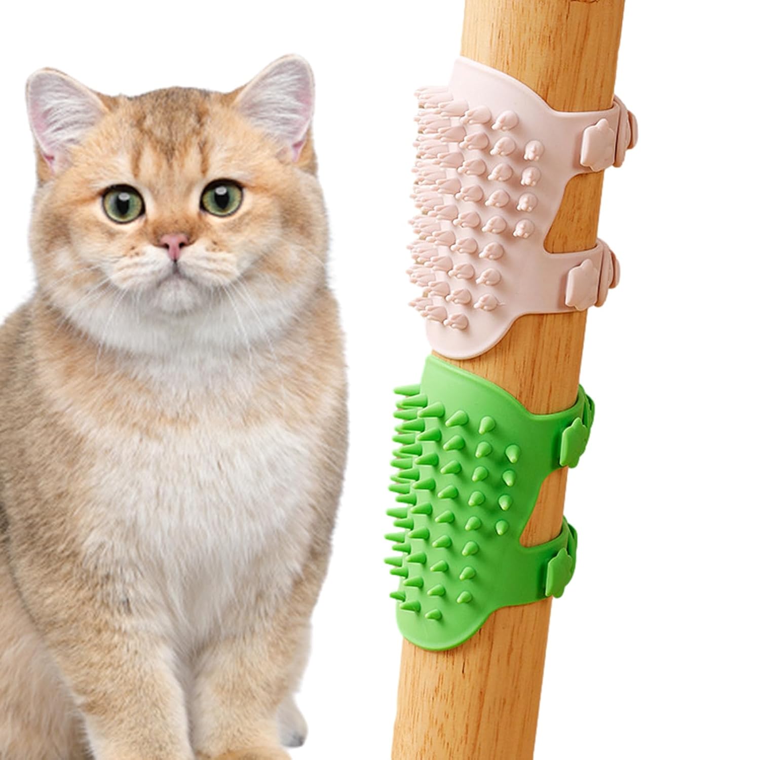 Cat face scratching post