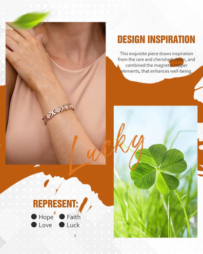 🔥Histone® Copper Bracelets for Women. Pure Copper Magnetic Bracelet with 3800 Gauss Effective Magnets