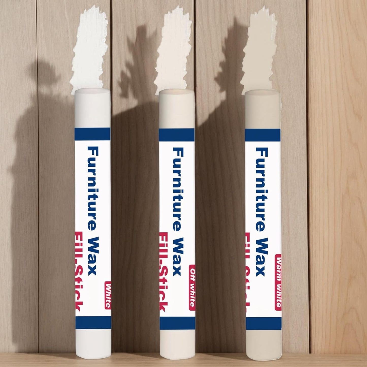 Wood Filler and Wax Fill-Sticks Kit for Furniture Repair,12 Colors Wood Repair Kit for Scratch Cover, Restore Cracks, Hole, Door, Floor, Table, Cabinet -Restore a Finish for Woods