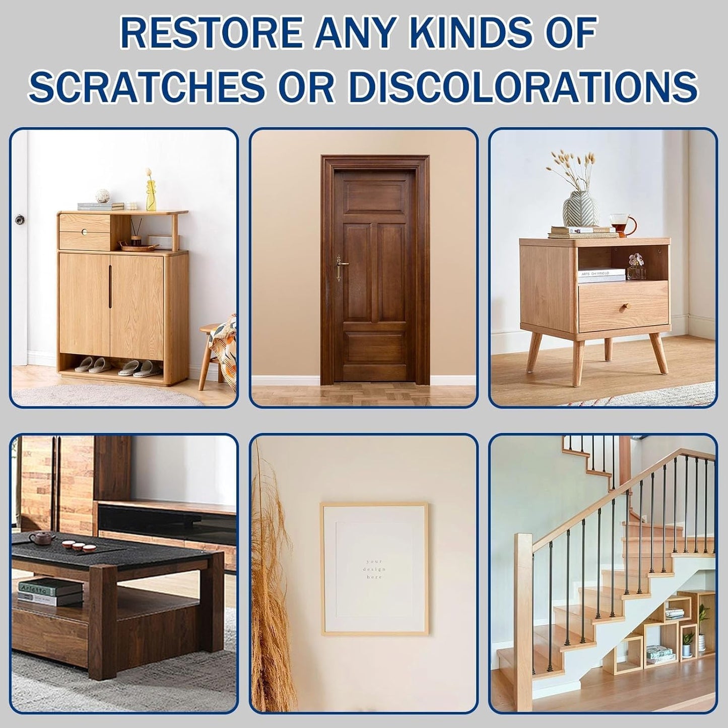 Wood Filler and Wax Fill-Sticks Kit for Furniture Repair,12 Colors Wood Repair Kit for Scratch Cover, Restore Cracks, Hole, Door, Floor, Table, Cabinet -Restore a Finish for Woods