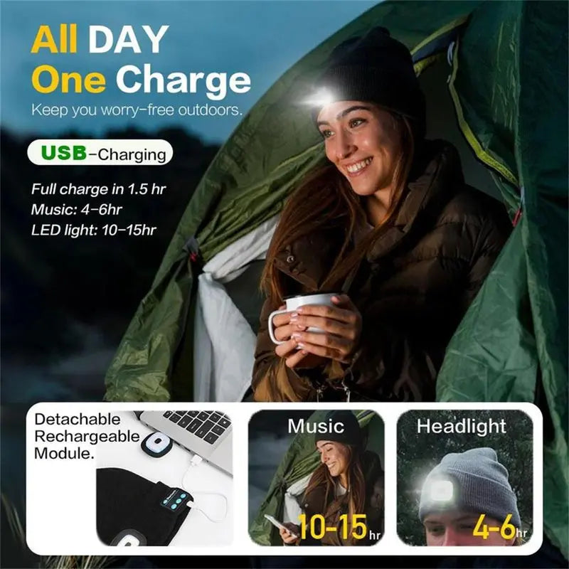 🎄Christmas Hot Sale 49% OFF-LED Bluetooth Beanie