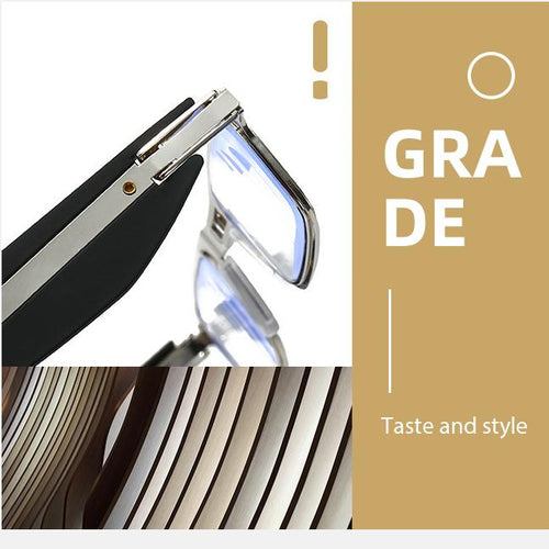 Foldable blue light blocking reading glasses