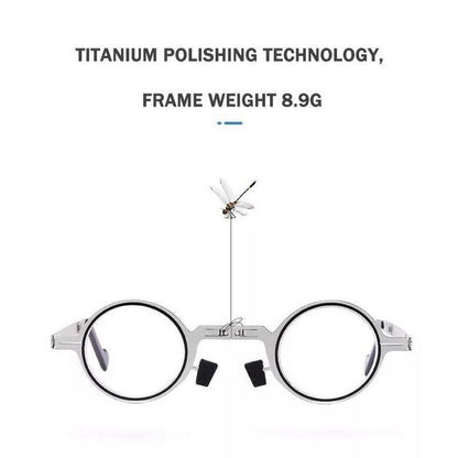 Ultra Light Titanium Material Screwless Foldable Reading Glasses
